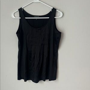 Eileen Fisher Black Silk Sleeveless Blouse, size Petite Small #